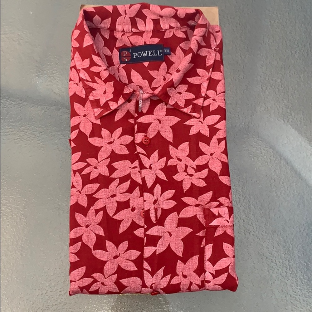 Powell Mens Short Sleeve Button Down